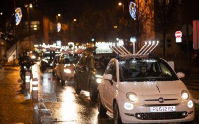 Hanouccah 2022 : Grand défilé de voitures avec Hanoukia dans les rues du 92 Sud