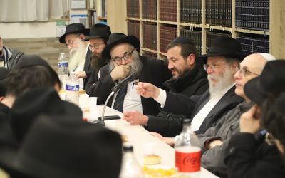 Farbrenguen du 14 Kislev avec le Rav Haim Nisenbaum au Beth Habad de Flandre