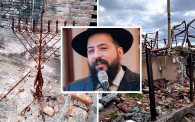 À Mariupol décimée, le miracle de la Menorah  qui émerge des décombres de la seule synagogue de la ville
