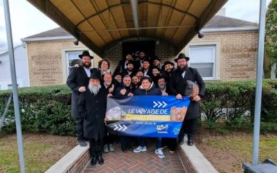 Voyage inspirant chez le Rabbi  pour un groupe de 20 fidèles de la Shul Beth Haya Mouchka de Paris