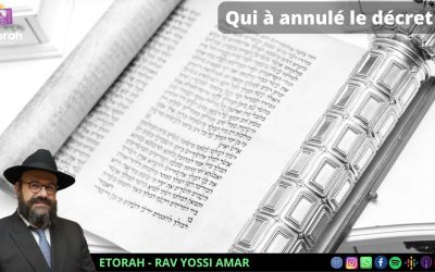 Explications du Rabbi sur la Meguila #6: Quel était la cause réel qui a annulé le décret d’Haman ?