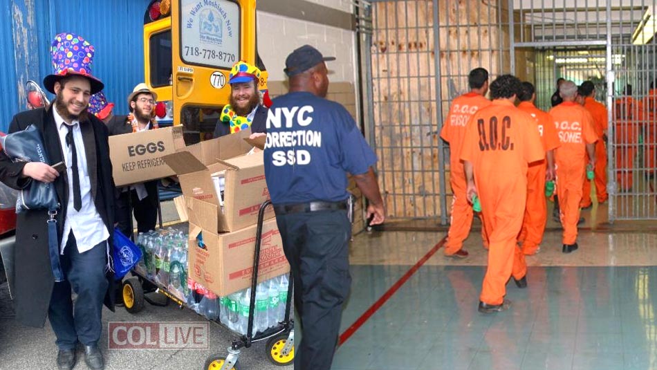 New York : Des bénévoles apportent la joie de Pourim à des dizaines de détenus juifs de la prison Rikers Island
