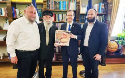 Le Président israélien Isaac Herzog remercie chaleureusement la communauté de Habad pour sa contribution à la vie religieuse et culturelle d’Israël