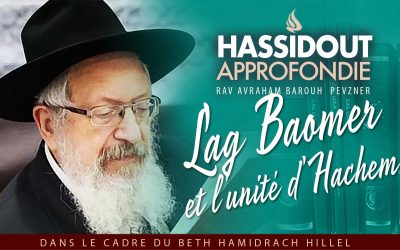 Hassidout approfondie : Lag Baomer et l’Unité d’Hachem, par le Rav Avraham Barou’h Pevzner