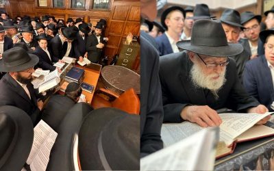 La veille de Guimel Tamouz : Affluence dans la petite synagogue du 770 et dans le bureau du Rabbi