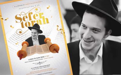 Cérémonie d’inauguration d’un Sefer Torah en mémoire de Chnéor Zalman Pevzner a’h