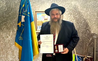 Le Chalia&rsquo;h du Rabbi à Kiev récompensé pour son héroïsme