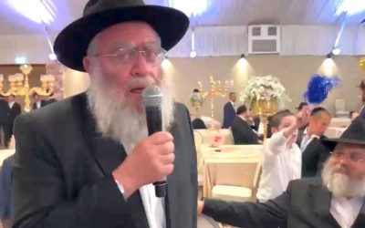 Regardez : Le Rav Yossef Its’hak Havlin chante le Piyout « Moché se réjouira de l’attribution de sa part » au mariage de sa petite fille