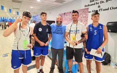 Jeux Maccabi en Floride : Le stand Habad suit le compte des Téfilines avec un tableau de bord