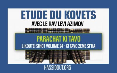 Vendredi 1er septembre 2023 à 10h30 : Etude du Kovets Ki Tavo – « Le sens de l&rsquo;exil » – Rav Levi Azimov