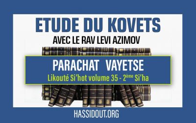 Vendredi 24 novembre 2023 à 10h30 : Etude du Kovets Vayetsé – Likouté Si’hot volume 35, 2ème Si’ha,  par le Rav Levi Azimov