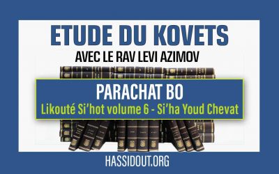 Vendredi 19 janvier 2024 à 10h30 : Etude du Kovets de Bo – « Youd Chevat – Diffuser, avec empressement ! » – Likouté Si’hot volume 6, Si’ha sur Youd Chevat,  par le Rav Levi Azimov