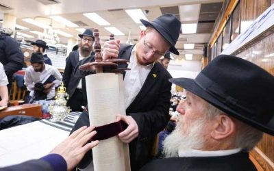 EN IMAGES. Inauguration d’un Sefer Torah au 770