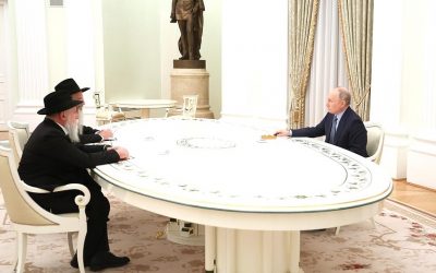 Vladimir Poutine a rencontré le Rav Lazar et le Rav Boroda pour discuter des otages détenus à Gaza