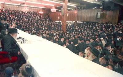 Où avait disparu le Rav Yoel Kahn lors du Farbrenguen de Simhat Torah 5723-1962?