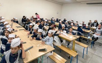 EN IMAGES. La fabrique de Matsot « Matsa Bakery » avec les élèves de l&rsquo;école Chnéor