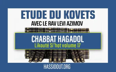 Kovets de Metsora Chabbat Hagadol – Likouté Si’hot volume 17 – Rav Levi Azimov