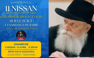 Cours de préparation au 11 Nissan avec le Rav Moshé Vishedski au Beth Haya Mouchka