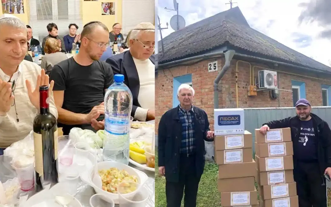 Ukraine : Célébration de Pessa’h près du Ohel du Admour Hazaken à Haditch