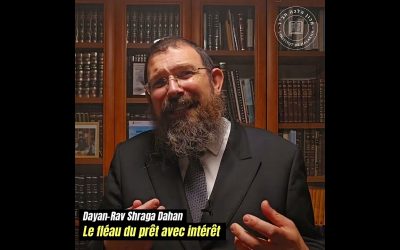 Le fléau du prêt avec intérêt – Halakha et pensée juive