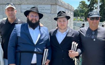 Les héros du kibboutz Saad et de la localité de Yated se sont rendu au Ohel du Rabbi