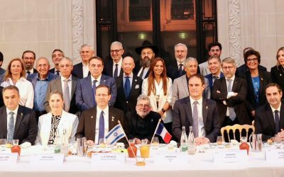 Paris : Le président Itshak Herzog rencontre les leaders de diverses organisations juives françaises
