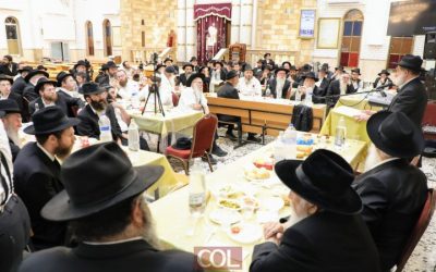 Samedi soir à Kfar Chabad : Histoires sur Rabbi Levi Itshak lors d&rsquo;un Melaveh Malka à la synagogue &lsquo;Beit Menachem&rsquo; de Kfar Chabad