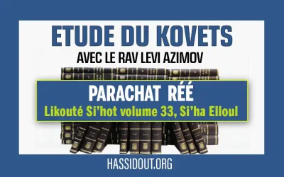 Vendredi 30 août 2024 à 10h30 : Kovets Réé – Likouté Si’hot volume 33,  Si&rsquo;ha sur Elloul, par le Rav Levi Azimov