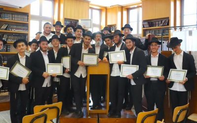 Siyoum du Mivtsa Torah à la Yechiva Ketana Loubavitch de Brunoy