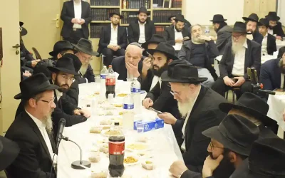 Photos et vidéo du Farbrenguen de Vav Tichri 5785 avec le Rav Elhanan Marasow au Beth Habad de Flandre
