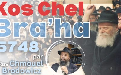 Kos Chel Bra&rsquo;ha 5748 Par Rav Chmouel Brodowicz