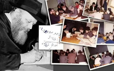 L’annotation du Rabbi au dos d’une photo : « Les classes de Azimov, Paris. Hiver 5731 (1971) », ou les débuts de la Révolution spirituelle en France