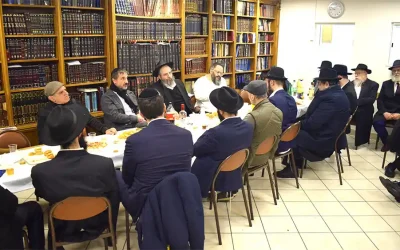 EN IMAGES. Mélévé Malka Motsaei Chabbat Vayichla&rsquo;h au Beth Loubavitch, rue Lamartine