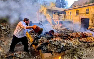 Los Angeles : Les émissaires Habad au secours des sinistrés des incendies californiens