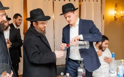 Le&rsquo;haim de Yehouda Ghebali (Beitar Illit, Israel) et Goldi Raichman (Brunoy, France) à Crown Heights