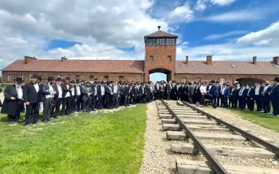 Auschwitz : des centaines de Rabbanim défient l&rsquo;histoire par une photo symbole