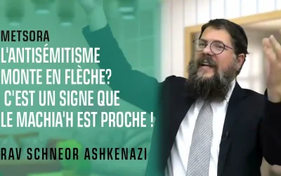 L&rsquo;antisémitisme monte en flèche? C&rsquo;est un signe que le Machia&rsquo;h est proche !