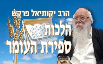 Guide des lois de Séfirat HaOmer par le Rav Yekutiel Farkash