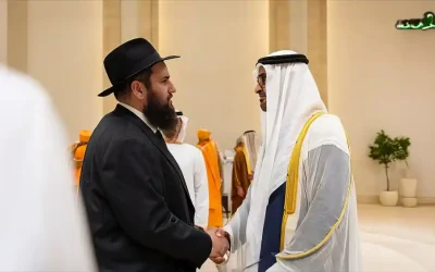Une rencontre historique entre le Rav Levi Its&rsquo;hak Duchman et le président des Émirats Arabes Unis