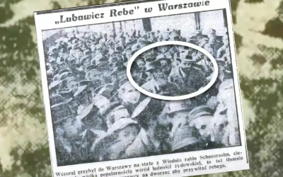 Une découverte historique exceptionnelle : Le Rabbi en 1935 aux côtés de son beau-père à Varsovie