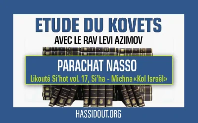 Vendredi 6 juin 2025 à 10h30 : Likouté Si’hot volume 17, Si’ha sur la Michna «Kol Israël» – par le Rav Levi Azimov