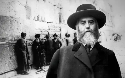 Le Rabbi précédent et sa visite historique en Terre Sainte en 1929