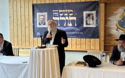 EN IMAGES. Prestigieux Kinous Torah Yarhei Kalla avec le Rav ‘Hilik Kalmenson, Roch Yechiva de Brunoy, au séminaire des 2 Alpes