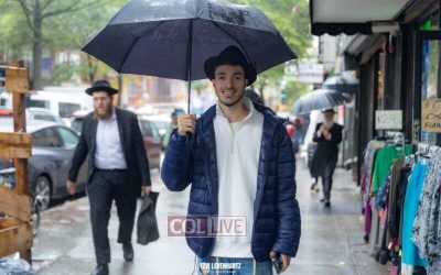 EN IMAGES. Veille de Chemini Atseret 5786 pluvieux à Crown Heights