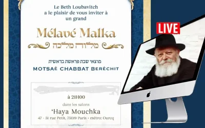 Grand Mélavé Malka de Chabbat Berechit 5786 au Beth Haya Mouchka