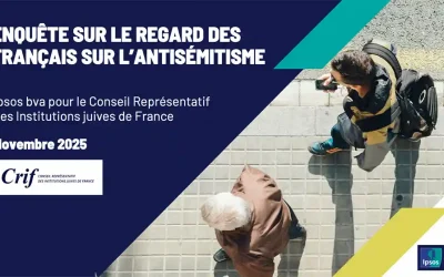 France : Une enquête commandée par le Crif révèle qu’une majorité écrasante de Français reconnaît la gravité de l’antisémitisme