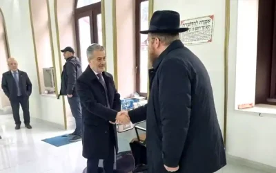 Géorgie : Walid Abou-Haya, nouvel ambassadeur d&rsquo;Israël visite le Beth Habad de Batoumi