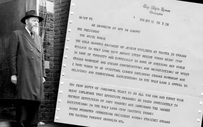 Découverte historique : l&rsquo;appel du Rabbi au président Eisenhower après l&rsquo;attentat terroriste de 1956 à Kfar Habad