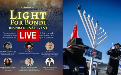 Dimanche 21 décembre – (N.Y. 19h00 – Paris 1h00 – Jerusalem minuit)  : Veillée Live mondiale pour honorer les victimes de l&rsquo;attentat de Sydney
