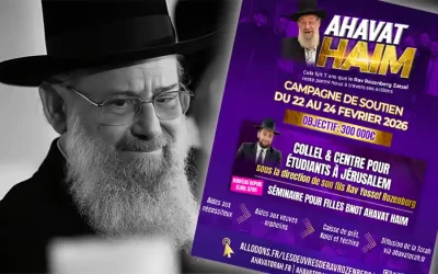 Ahavat Haïm : sept ans après, l&rsquo;héritage du Rav Rozenberg Zatsal continue de transformer des vies